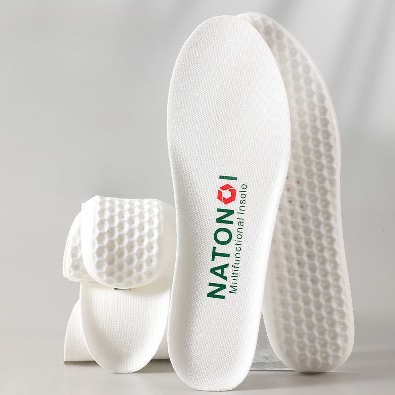 Breathable Shock Absorbing Sports Insoles Super Critical Technology สําหรับบาสเกตบอลเดินบุรุษสตรีรองเท้า Antibiotic Odor Control ดูดซับเหงื่อ Comfort Soft Cushion