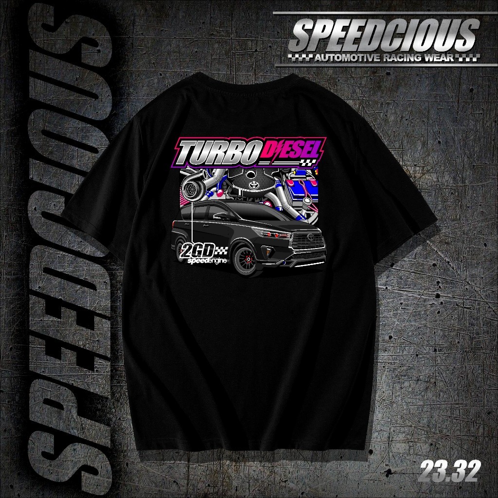 เสื้อแข่ง Mesin Turbo Diesel Innova 2gd Speed Engine Tshirt Jersey
