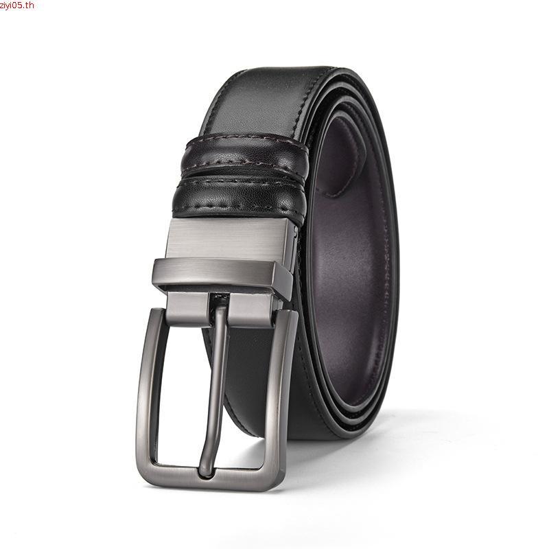 DAPPER เข็มขัดหนัง Saffiano Vegan Leather Belt สีดำ (BBC/BK/2103PN)