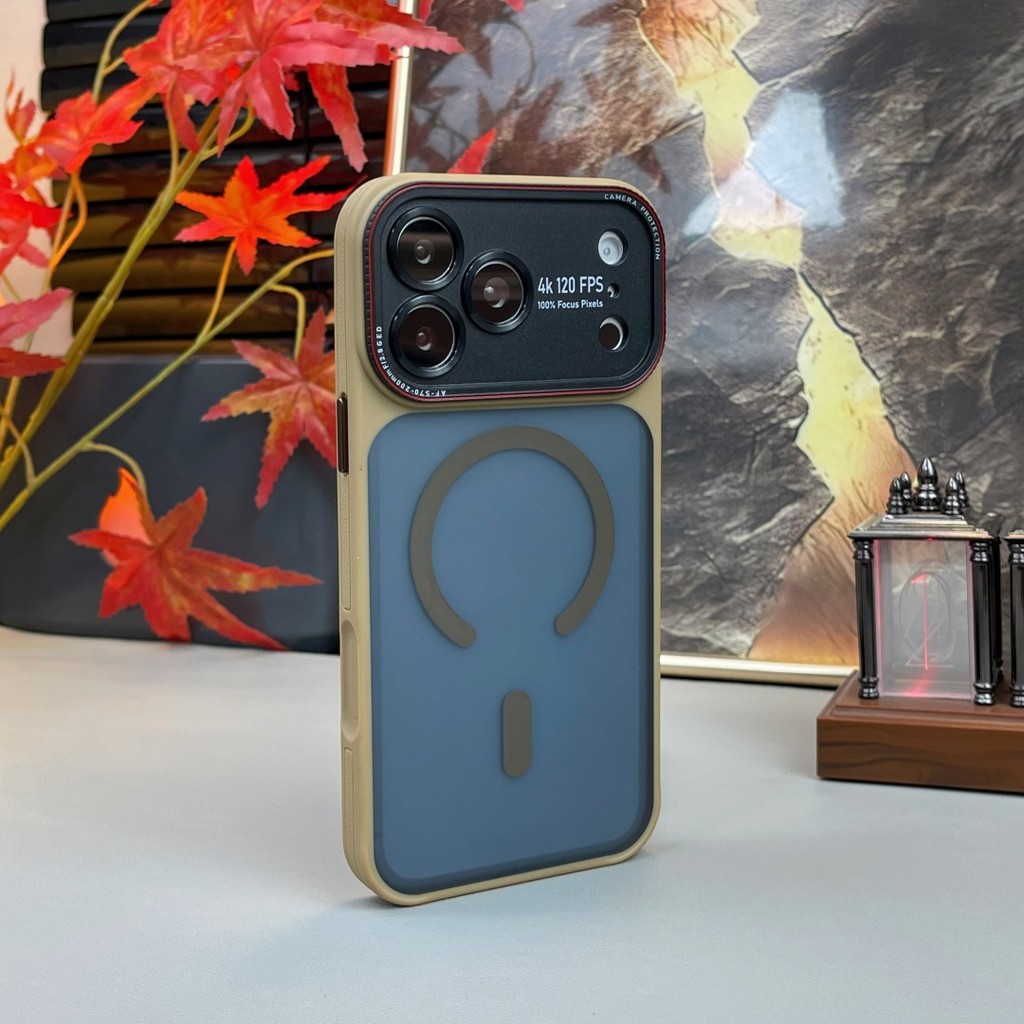 ใหม่ ทันทีแปลงร่างเป็นเลนส์โลหะ Leica เคสแม่เหล็กฝ้าสําหรับ iPhone 17 16 15 14 pro/ max/ เคสโทรศัพท์แม่เหล็กปุ่มรวมเคสป้องกันการล่มสลาย