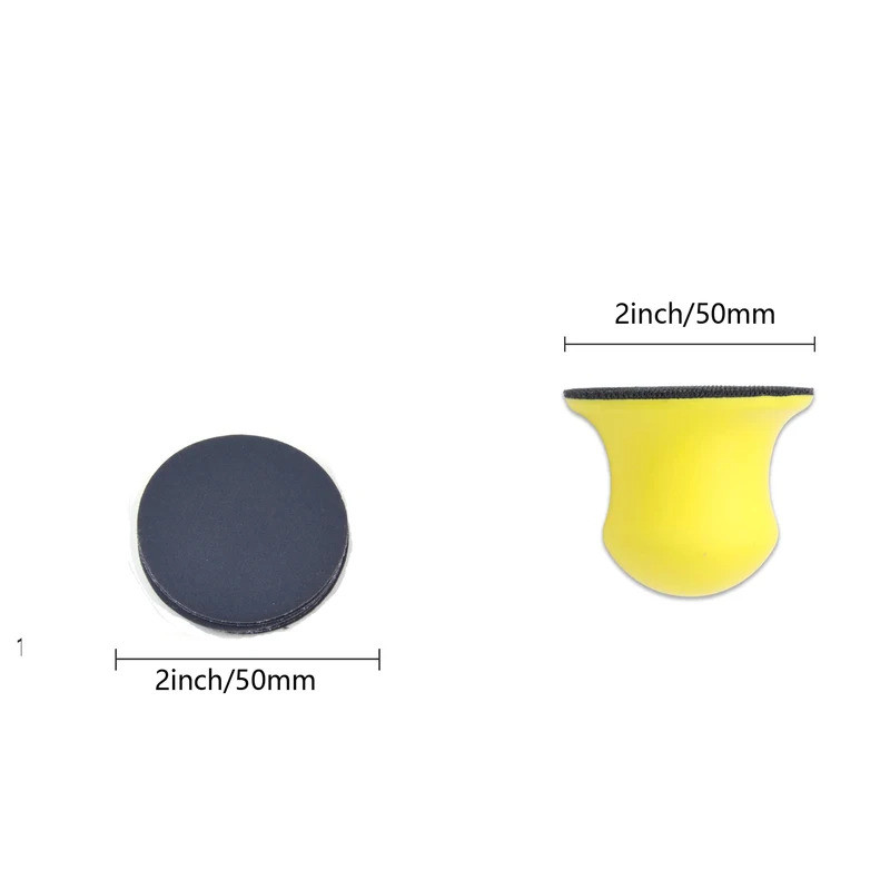 2 Inch Wet Dry Sanding Discs 1/30/31 Pcs with Hand Sanding Block Hook and Loop for Polishing Furnitu