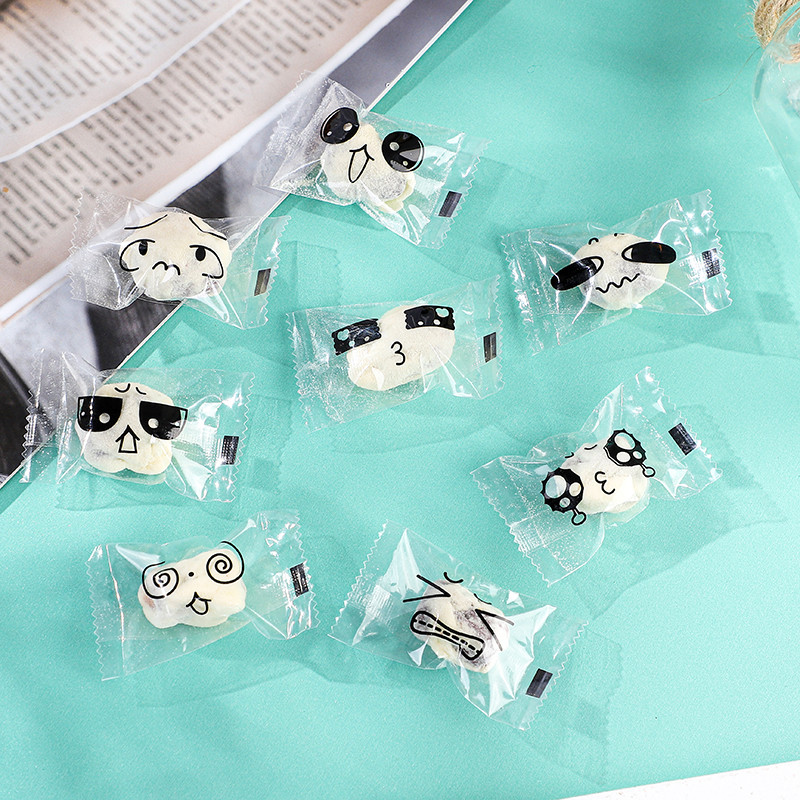Influencer Milk Date Bag Xiaoqifu Button Biscuit Packaging Bag 100 Nougat Cake Square Candy Bag Mini