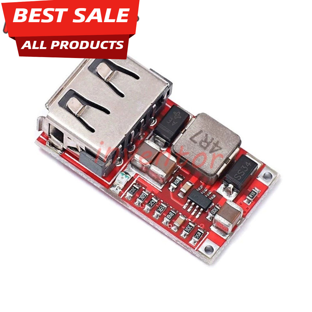 ((1-5PCS) DC 6-24V 12V/24v ถึง 5V USB Output Charger Buck Power Module Mini DC-DC Buck Module แหล่งจ