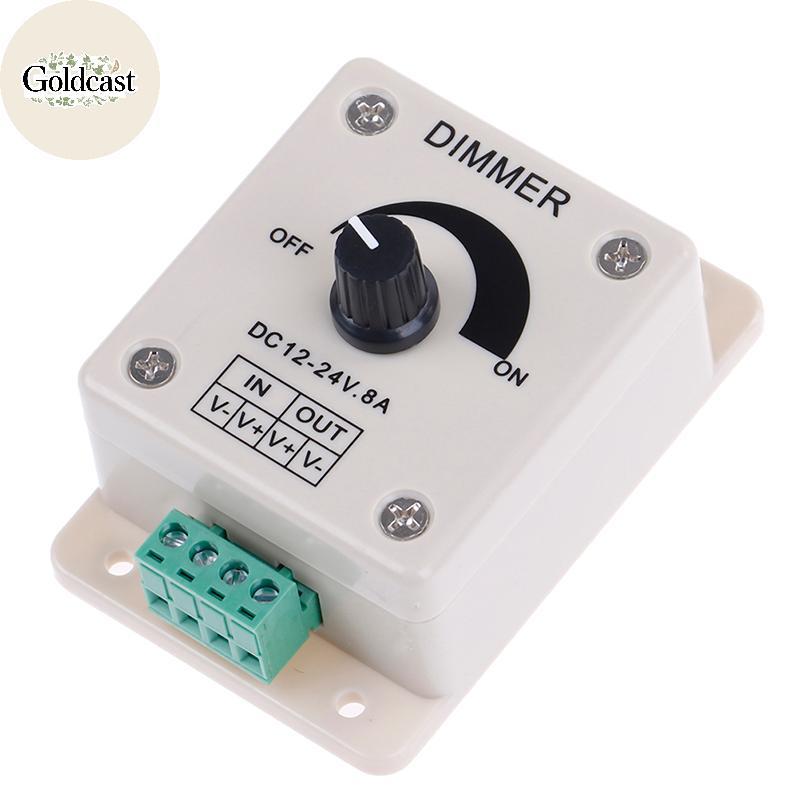 GOLD 1 ชิ้น 12 โวลต์-24 โวลต์ 8a pir เซ็นเซอร์ led strip light switch dimmer ความสว่าง controller TH