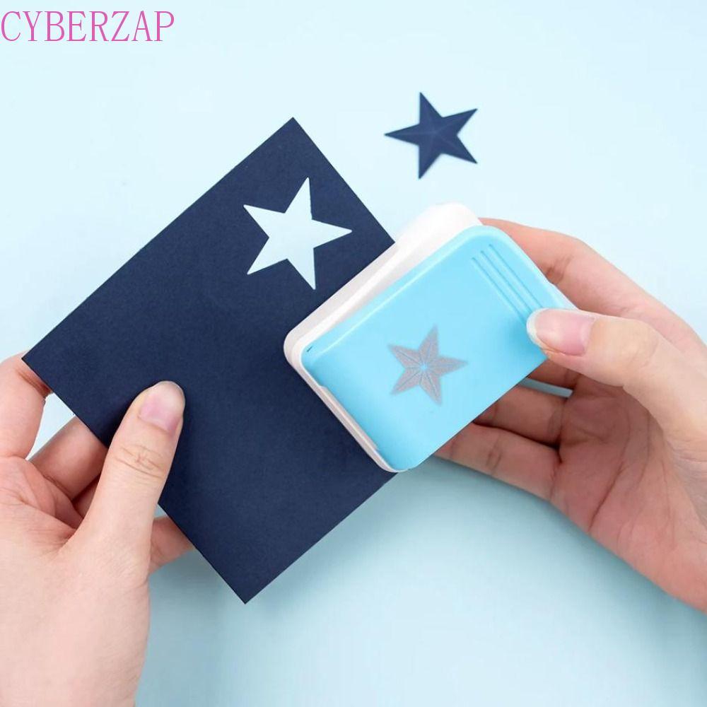 CYBERZAP Stamp Border Punch, Stamp Shape Hole Puncherลายนูน|Punches Maker Punches Maker ตัดหัตถกรรมป