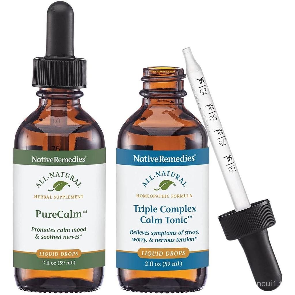 Native Remedies ComboPack - Natural Homeopathic Remedy สําหรับอาการอาการเครียดและความตึงเครียดและอาห