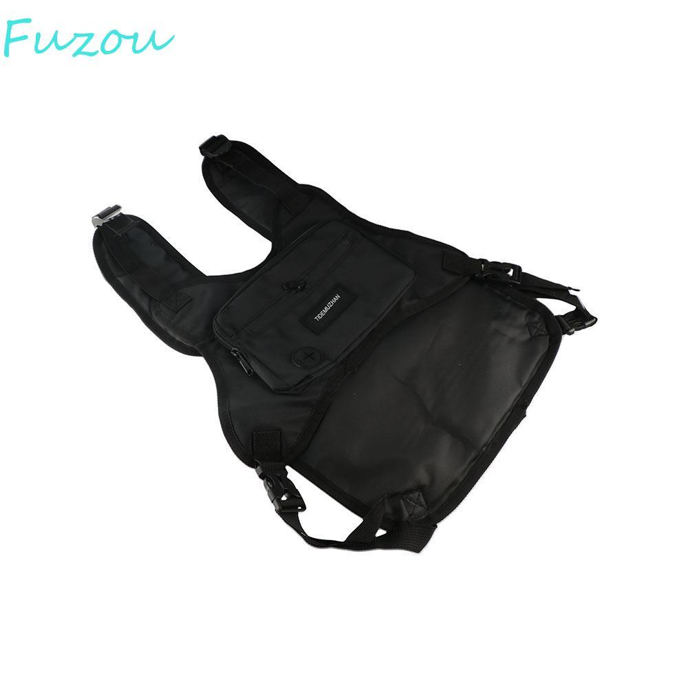 FUZOU Hip Hop Vest Bag, Hip Hop Streetwear Chest Bag,Functional Vest Bag Large Capacity Casual Stree
