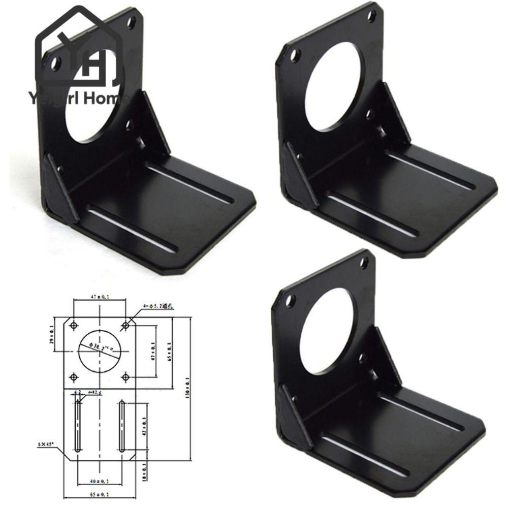 YELGIRLB Bracket Support Mounting สําหรับ Nema17 Motor 17 23 Mount L-shaped Fixed Bracket
