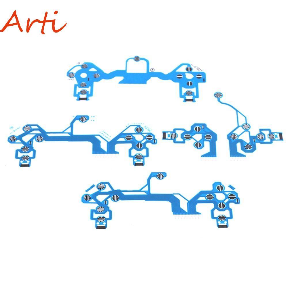 ARTI Controller ฟิล์มนําไฟฟ้าสําหรับจอย PS4 JDS-050/001/011/030 แผ่นคาร์บอน Ultrathin Blue