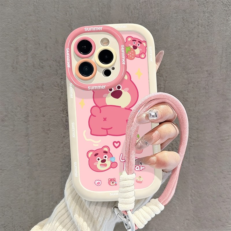 Case+สร้อยข้อมือRealme C63 C61 C53 C51 C51S C35 C33 C30 C30S C21Y C25Y C21 C20 C20A Narzo 60 50 50i 