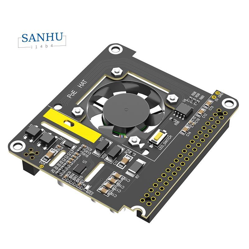 PoE HAT Board สําหรับRaspberry Pi 5 สําหรับRaspberry Pi 5 PoE HAT Board พร้อมพัดลมระบายความร้อน/โมดู