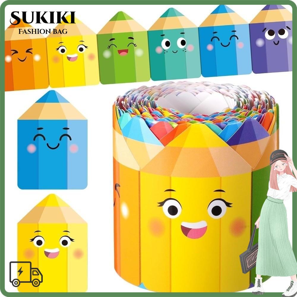 SUKIKI กระดาษชายแดน, 7 ซม.กระดาษกระดานดํา Bulletin Board Border, Creative Self กาว DIY Border ห้องเรียนตกแต่งงานฝีมือทําด้วยมือ