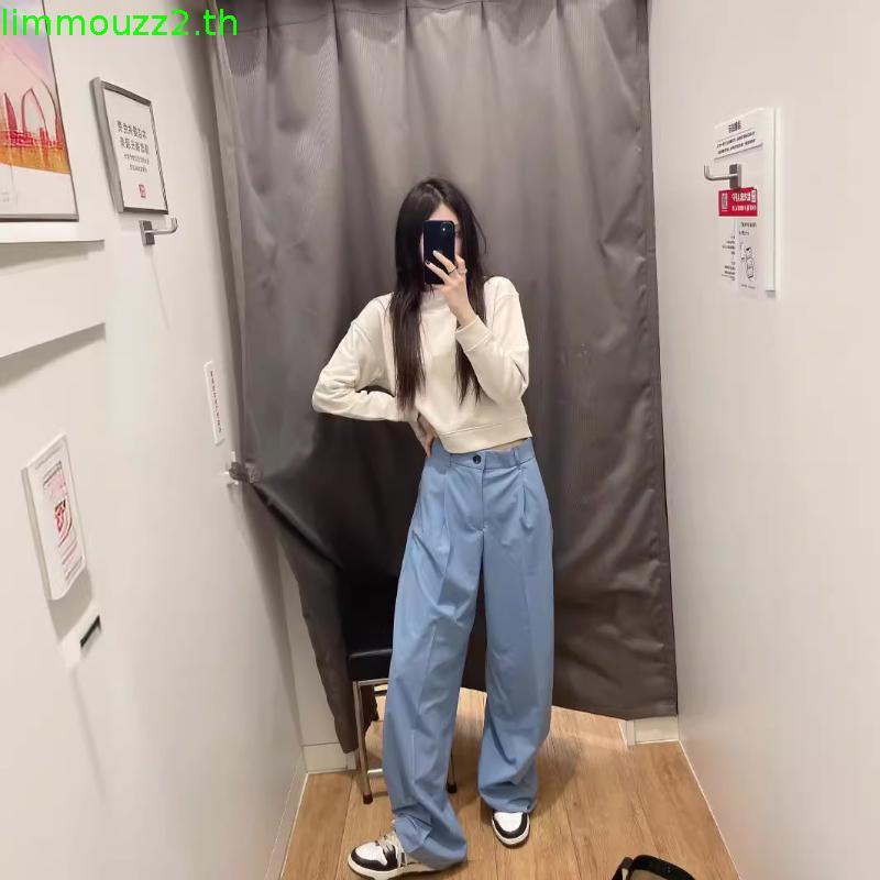 150cm classy กางเกงขายาว กระบอกใหญ่ ผ้านิ่มอยู่ทรง ใส่สบายมาก [playwork.store] (005-ลูน่า)