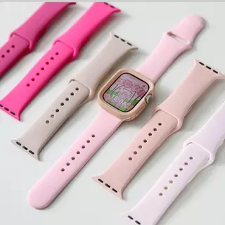 ใหม่ซิลิโคนสร้อยข้อมือกีฬาสําหรับ Apple Watch S11 46 มม.S10 42 มม.Ultra3 49 มม.SE3 44 45 IWatch Series 9 8 7 Ultra Se 6 10 40mm 38mm