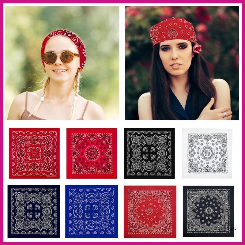 (ส่วนลดสูง)aodysin.th Hip Hop Hair Scarves Wrap Floral Pattern Headwraps Ellaborate HeadKerchief Hea