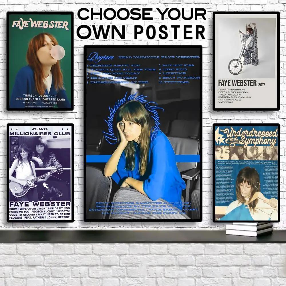 Faye Webster SingerSongwriter เพลงโปสเตอร์ Art พิมพ์สําหรับ Wall Decor ภาพยนตร์ภาพจิตรกรรมฝาผนังสําห