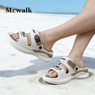 MCWALK แบบคลาสสิค ด้านล่างหนา 5 ซม. รองเท้าแตะ สากลชาย และหญิง รองเท้าทำงาน รองเท้าแตะ MC2409-1