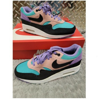 2023 ใหม่ Nike Air Max 1 nd Have a NK Day Purple Blue Coral BQ8929-500 รองเท้าวิ่ง