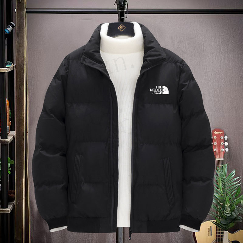 (m-5xl)TNFเสื้อโค้ทผ้าฝ้ายหนาสำหรับผู้ชาย เสื้อคอปกยืนอบอุ่นสำหรับผู้ชาย ชุดกีฬาขนาดใหญ่อเนกประสงค์ส