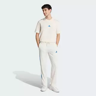 adidas ไลฟ์สไตล์ เสื้อยืดผ้าซิงเกิลเจอร์ซีย์ Essentials Small Logo ผู้ชาย สีขาว KC0904