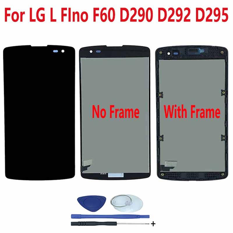 สําหรับ LG L FIno F60 D290 D290N D292 D295 D390 D295F VS810 LS660 จอแสดงผล LCD Touch Screen Digitize