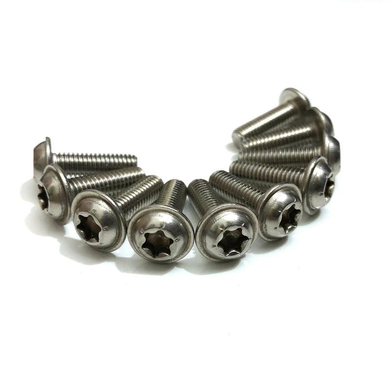 10x แฟริ่งสกรูสแตนเลส M6X20 สําหรับ BMW R1200GS C650GT C600 F800R K1300S R1200R K1200R F800S F650GS 