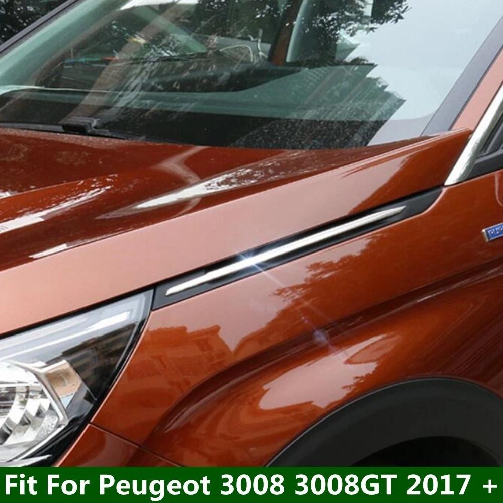 สําหรับ Peugeot 3008 3008GT 2017 - 2022 จัดแต่งทรงผมรถด้านข้าง Wing Fender Leaf แผ่น Trim ฝาครอบ Bod
