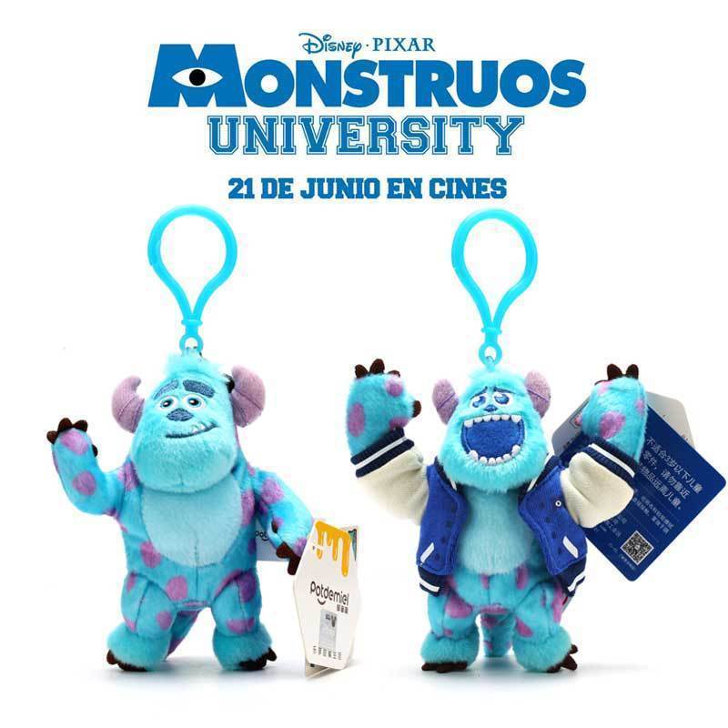 จี้ผ้ากํามะหยี่ Monsters University Sullivan ของแท้ของดิสนีย์ | น่ารักกระเป๋านักเรียนตุ๊กตาพวงกุญแจตุ๊กตาตุ๊กตากระเป๋าเครื่องประดับ