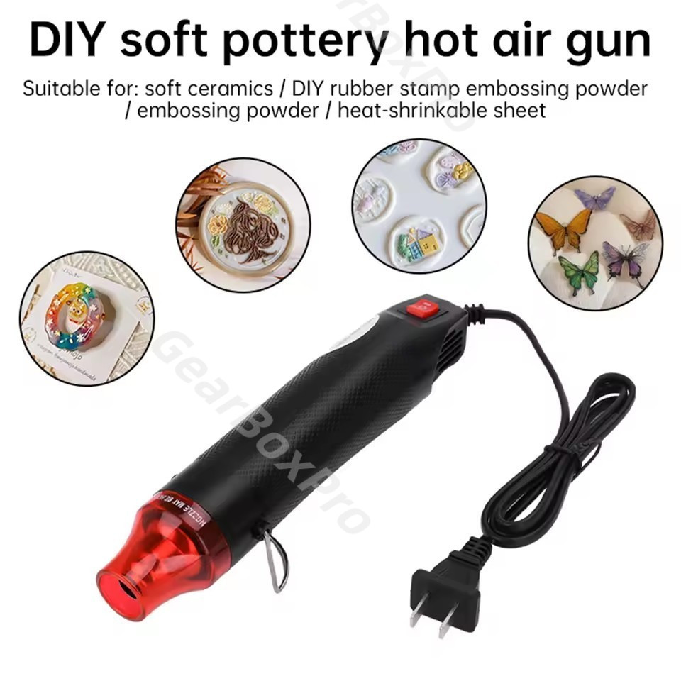 พร้อมส่ง💥เครื่องเป่าลมร้อน เครื่องเป่าลมร้อน ปืนเป่าลมร้อน 300W สำหรับใช้ในงานช่าง งานประดิษฐ์ DIY ไดร์เป่าลมร้อน ปืนเป่ - รูปที่ 2