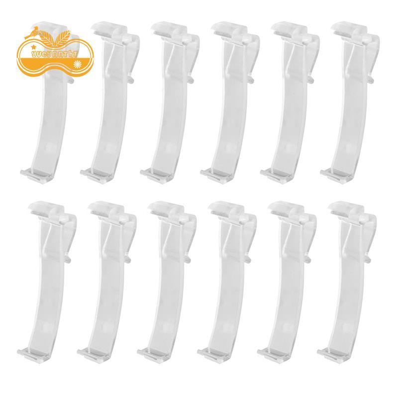 {yueynntht}2.5 นิ้ว Valance Clips Window Blind Clips พลาสติกใส Valance Retainer Holder Hidden Valanc