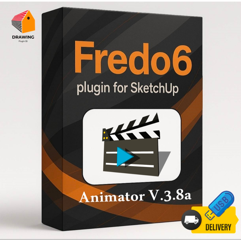 Fredo6 🧡 Animator v3.8a ( ปลั๊กอินสร้างภาพเคลื่อนไหวของโมเดล Sketchup) | For SU 2021-2023