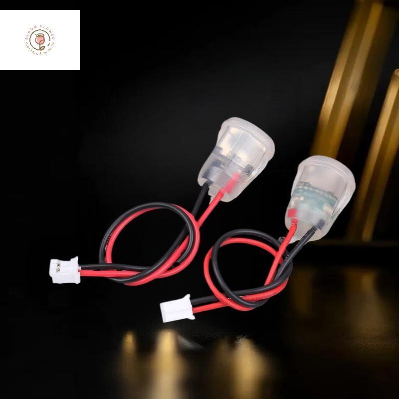 [ล้านgridnew] 1/3/5 ชิ้น Type C ซ็อกเก็ตหญิงแจ็คตัวเชื่อมต่อกันน้ํา 2 สายผมเปียพร้อมไฟ LED 3A 5V Fas