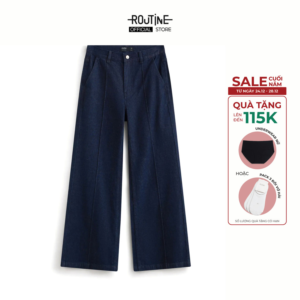 กางเกงยีนส์ผู้หญิง Form Flared - Routine 10S26DPAW049