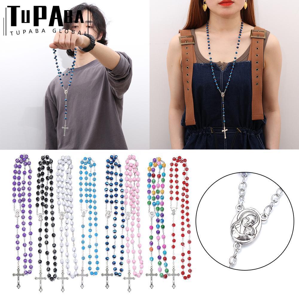 TUPABA 1 PC คาทอลิกสร้อยคอชุดสร้อยคอผู้หญิงสาววัยรุ่นรูปแบบต่างๆ