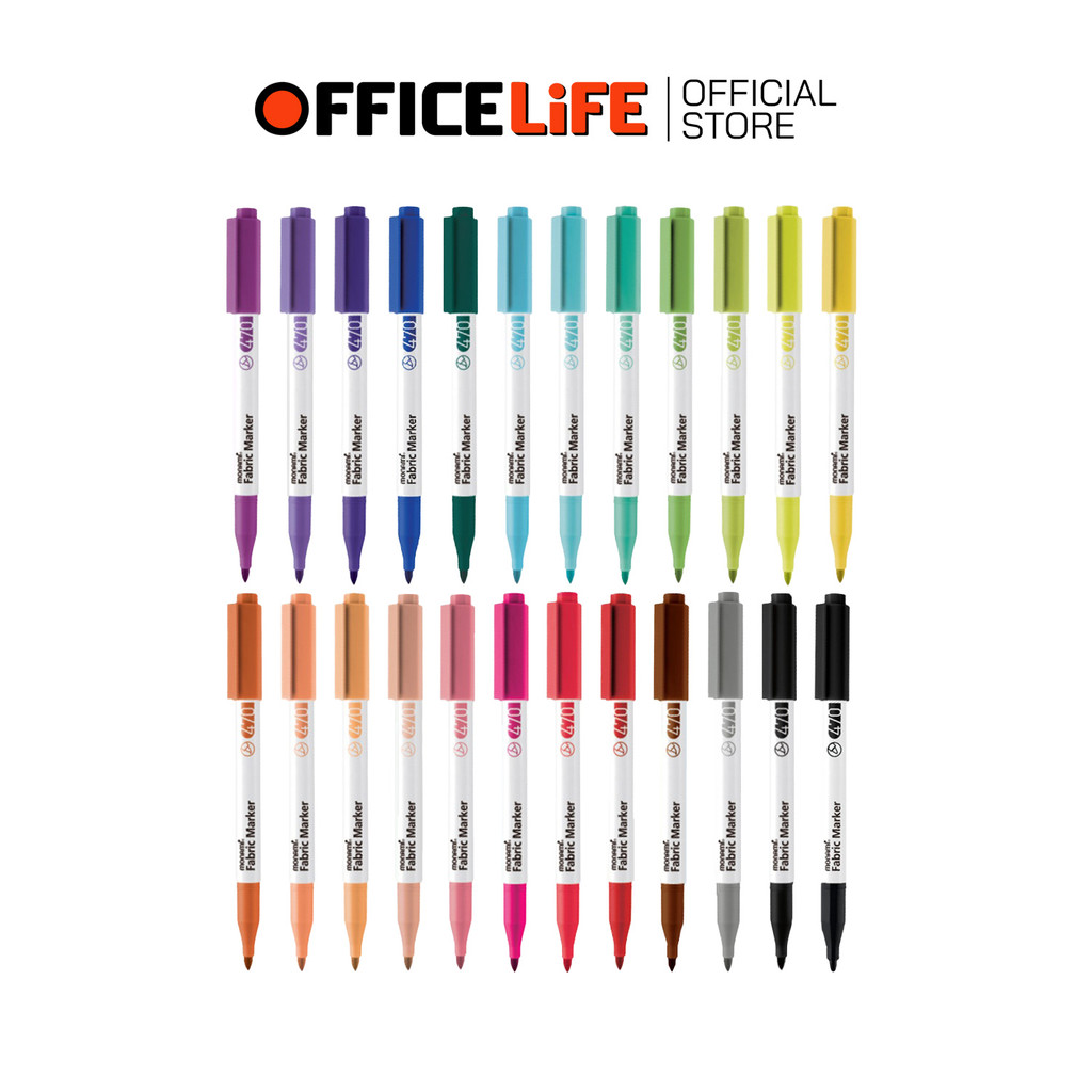 Monami (โมนามิ) ปากกาเพ้นท์ผ้า 24 สี ปากกาเขียนผ้า รุ่น Fabric Marker 470 ชนิดติดถาวร โมนามิ (1 ด้าม