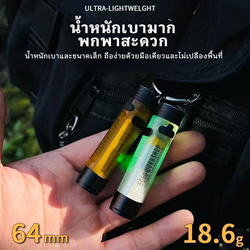 【ไฟฉายกลางแจ้ง】ขนาดกะทัดรัดและพกพาสะดวก; ไฟ LED แบบหนีบ ลำแสงแรง เหมาะสำหรับการตั้งแคมป์ ใช้พลังงานแม่เหล็ก ทนทาน - รูปที่ 2