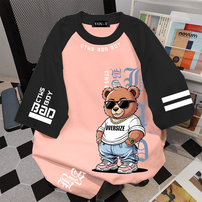 🌷Su.Tee🌷 สื้อยืด oversize เสื้อแฟชั่น เกาหลี โคตรนุ่ม ผ้าคอตตอน ลาย 