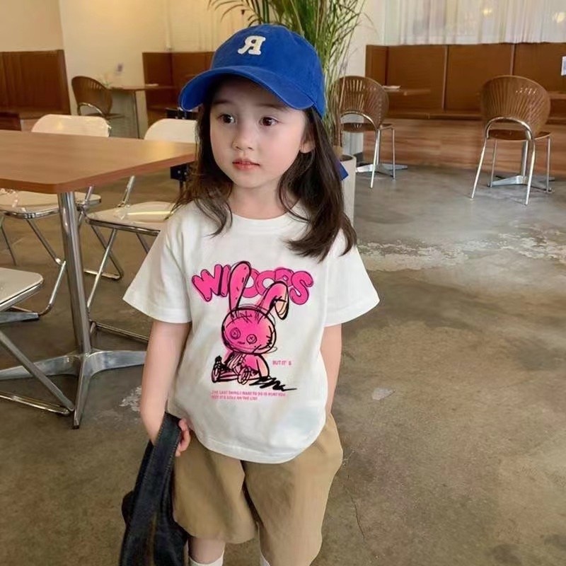 👕 กางเกงลําลอง ผ้าเรยอน แฟชั่นฤดูร้อน สําหรับเด็กผู้ชาย และเด็กผู้หญิง และเสื้อยืด ผ้าใส่สบาย ไม่ร้อน📌พร้อมส่ง📌