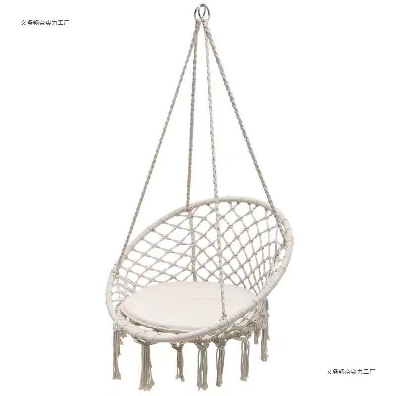 หนาในร่ม Swing เก้าอี้ขี้เกียจหอพัก Courtyard แขวนเก้าอี้พู่ B & B ผู้ใหญ่กลางแจ้งแขวนตะกร้า Nordic 