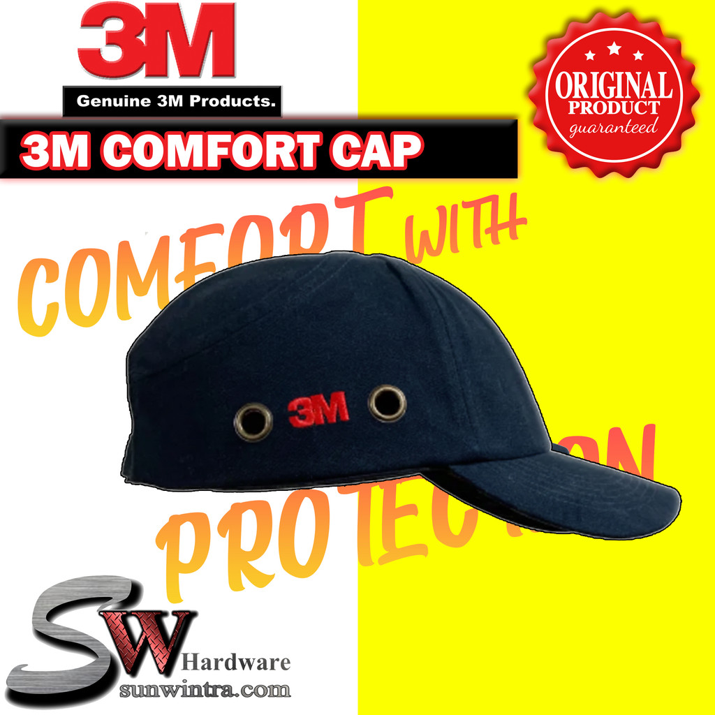 3MTM SE1710 Bump Cap สีกรมท่า/ สีดําสี/สําหรับแอปพลิเคชั่นต่ํา/ EN812 Topi Keselamatan Siri Comfort 