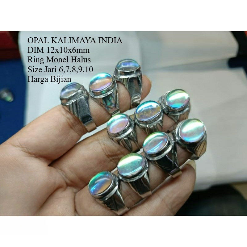 INDIAN KALIMAYA OPAL STONE แหวนเต็ม JARONG