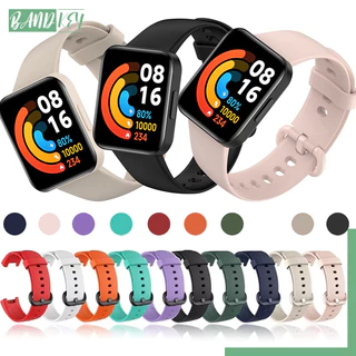 สายซิลิโคนอ่อน for Smartwatch Redmi Watch 1 2 Lite ยาง อุปกรณ์เสริมแถบเปลี for Xiaomi Mi Watch 1 2 Lite/ Mi Poco Watch