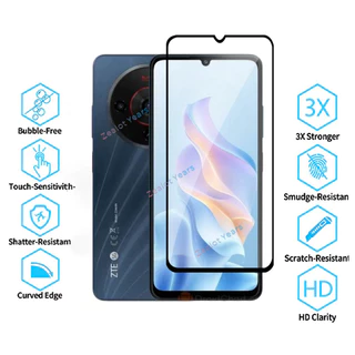 กระจกนิรภัยฟิล์มด้านหน้าสําหรับ ZTE Blade A76 5G ป้องกันหน้าจอฟิล์มป้องกันที่ชัดเจนสูง 9H ความแข็งป้องกันรอยขีดข่วน