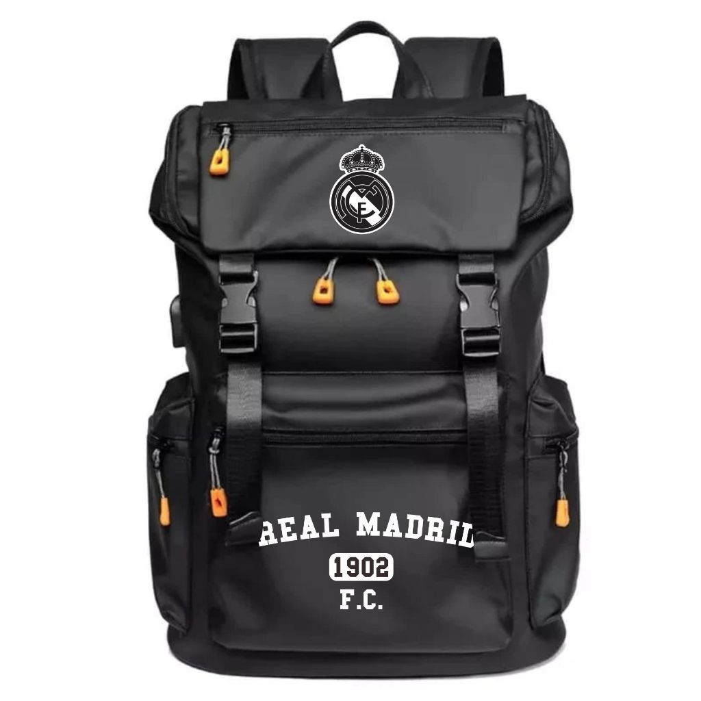 LOKAL Xcloud Football Club Motif Bag Boys Casual School Bag Original Pocket Backpack สินค้าท้องถิ่นก