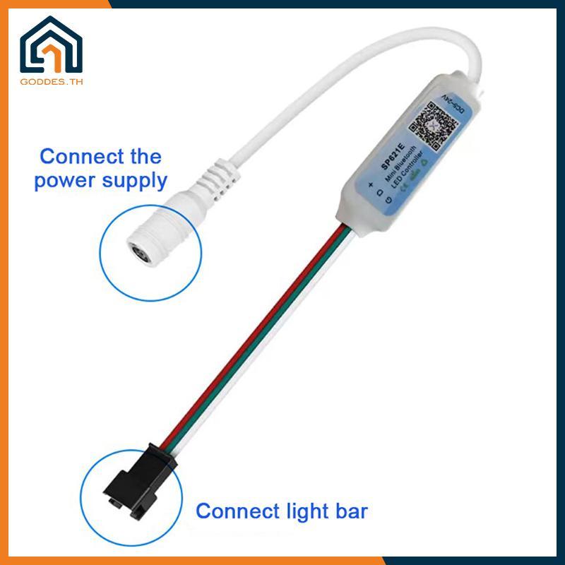 Goddes SP621E RGB Controller สําหรับ WS2811 WS2812 WS2813 LED Strip Light Control -24V TH