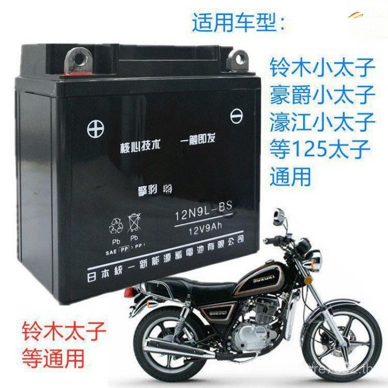 HJ125-812V9A Men GN Haojue Suzuki Maintenance-Free Dry Battery Motorcycle Battery Prince O3GF
