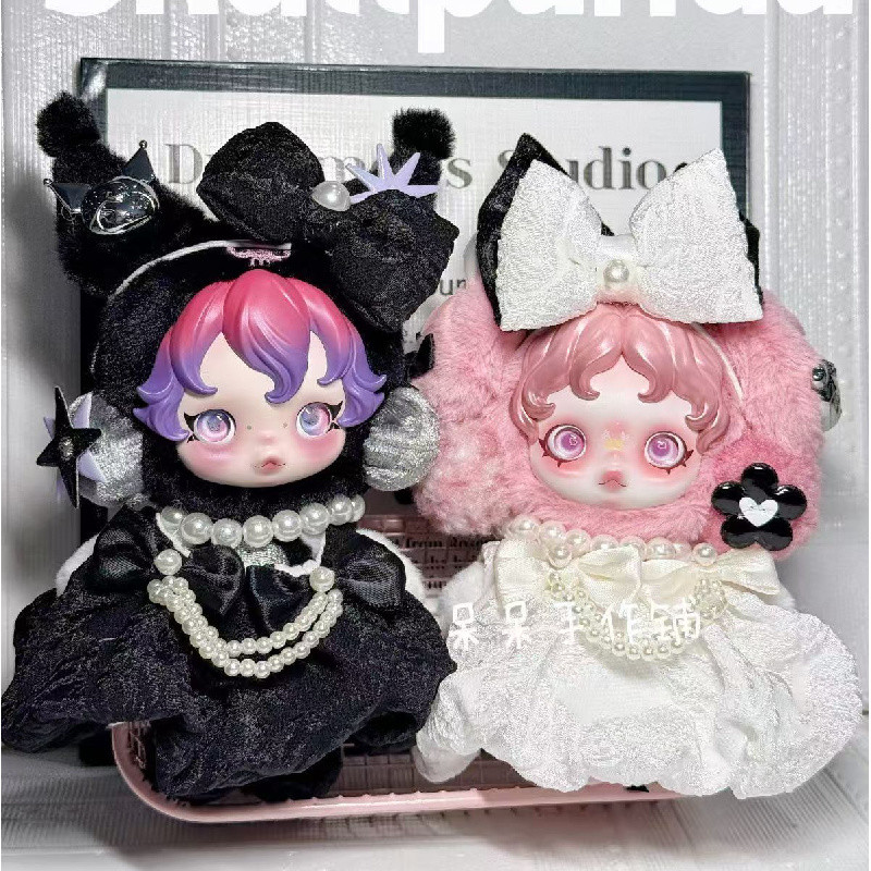 Skullpanda Melody/Kuromi จี้ตุ๊กตาอุปกรณ์เสื้อผ้าที่สวยงาม SP เสื้อผ้าเด็กเครื่องประดับตุ๊กตาเสื้อผ้าตุ๊กตาการ์ตูนแต่งตัวเปลี่ยนเด็กของขวัญเด็กผู้หญิงของเล่น