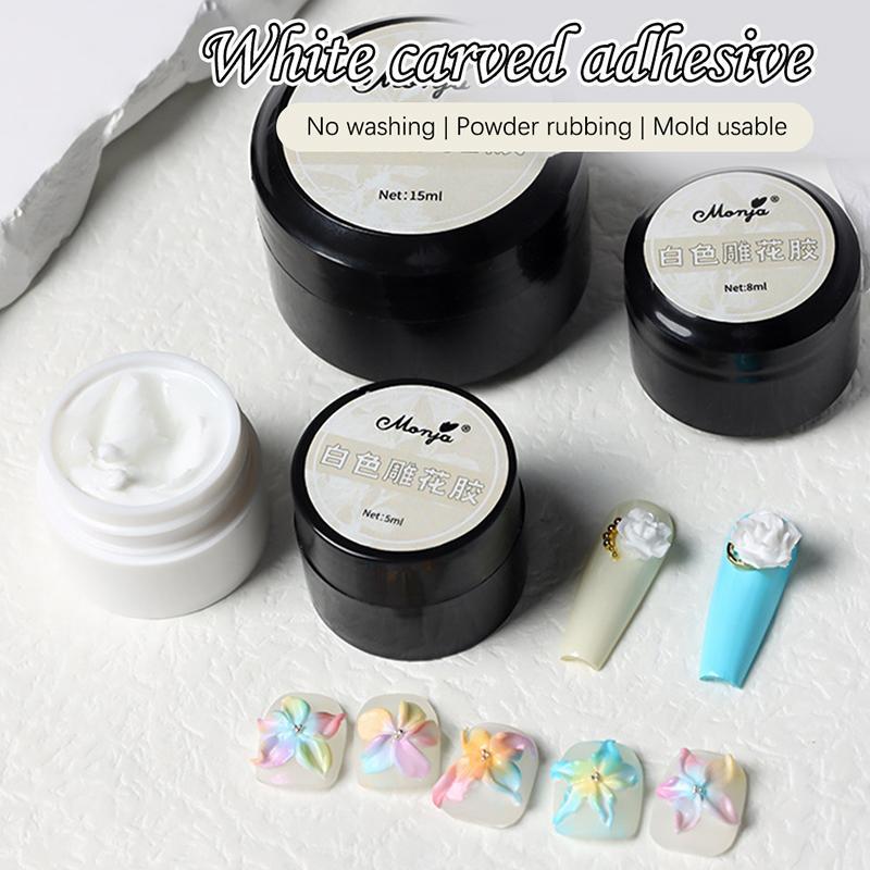 DSTH 5/8/15ml Strong กาวทาเล็บ-เช็ดเจลสําหรับ Rhinestone & อัญมณีเครื่องประดับกาวเครื่องมือ UV Patch กาว Bond Modelling กาวเจลร้อน