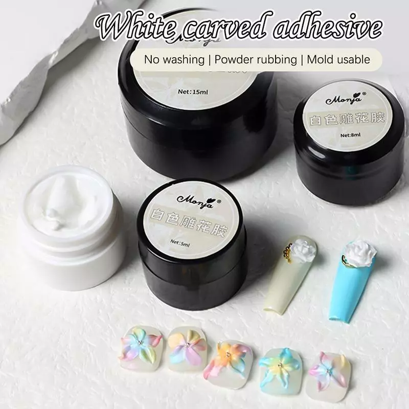DSTH 5/8/15ml Strong กาวทาเล็บ-เช็ดเจลสําหรับ Rhinestone & อัญมณีเครื่องประดับกาวเครื่องมือ UV Patch กาว Bond Modelling กาวเจลร้อน