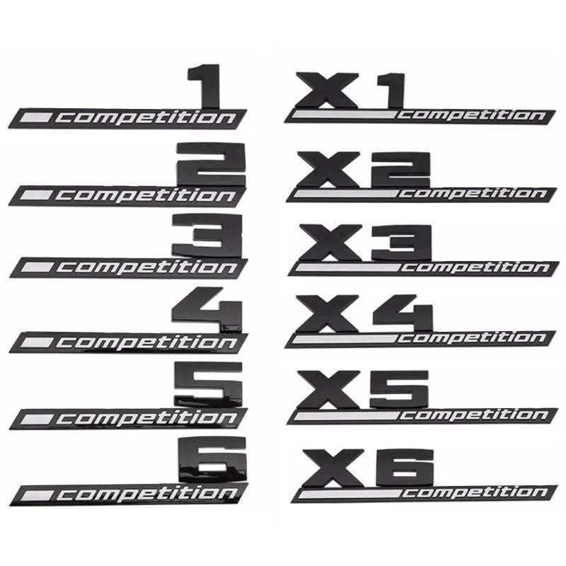 3D ABS COMPETITION รถ Trunk Badge Emblem Thunder Edition สติกเกอร์สําหรับ BMW M1 M2 M3 M4 M5 M6 M7 M